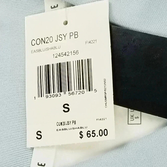 Adidas Small Primeblue Men's Pale Blue Short Sleeve Logo Jersey CON20 JSY PB - Picture 4 of 11